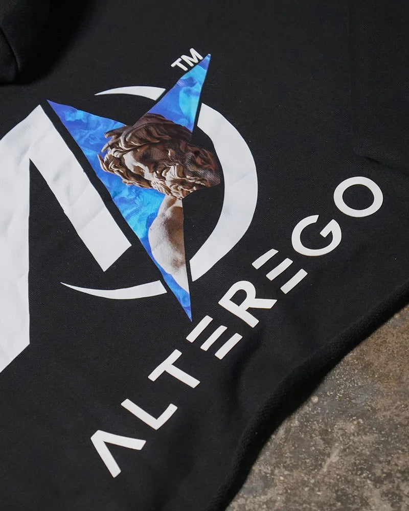 Cropped Oversized Premium Black