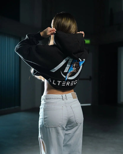 Cropped Oversized Premium Black