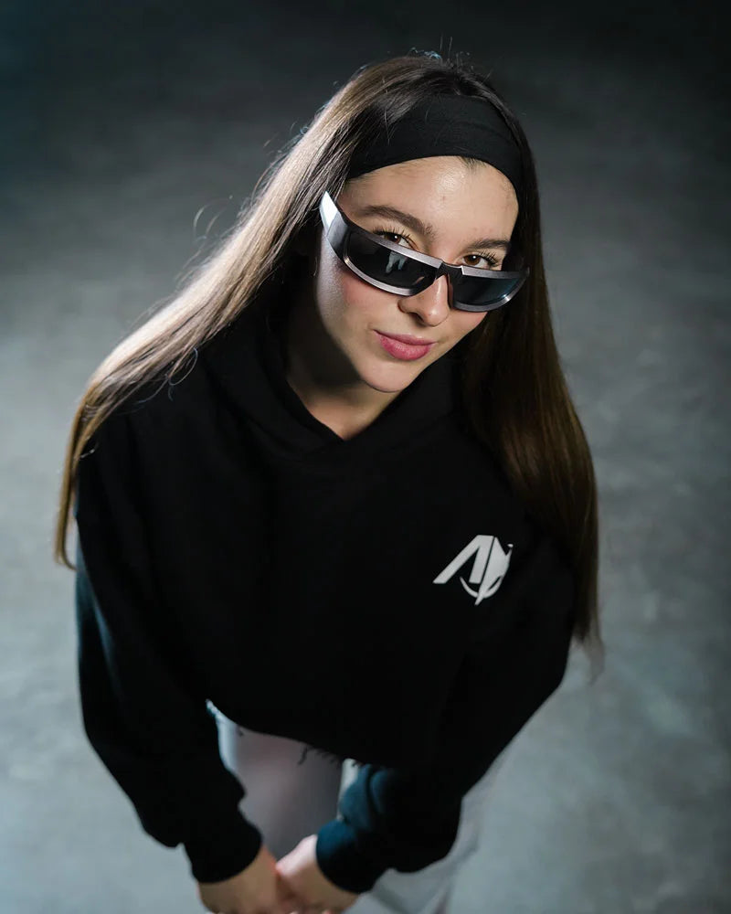 Cropped Oversized Premium Black